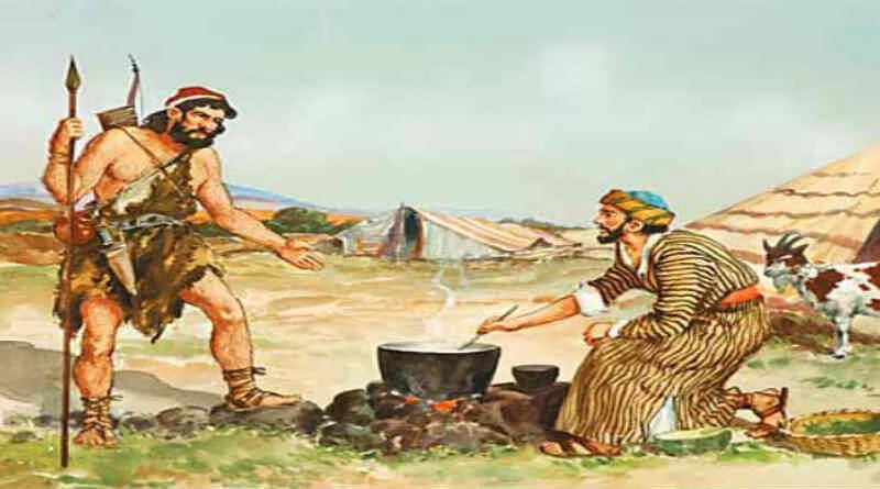 desenho representando Esaú e Jacó