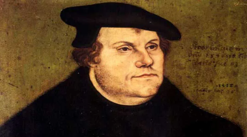 Pintura retratando Martinho Lutero