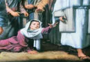 figura da mulher tocando nas vestes de Jesus