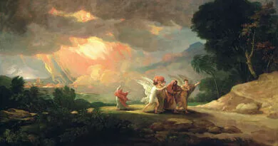 pintura do resgate de Ló e suas filhas de Sodoma e Gomorra