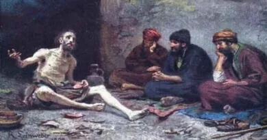 pintura de Jó e os seus três amigos