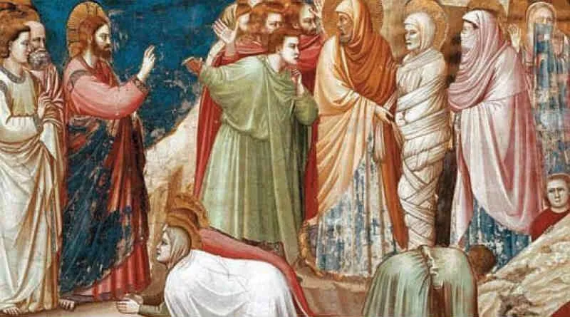 pintura da ressurreição de Lázaro