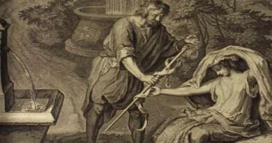 pintura de Judá entregando cajado a Tamar