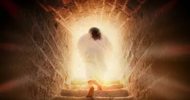imagem de Cristo saindo do túmulo