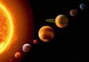 o sol e vários planetas