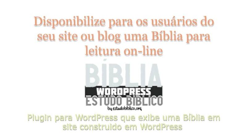 plugin wordpress para Bíblia