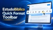 EstudoBiblico Quick Format Toolbar: formatação rápida no editor de blocos Gutenberg