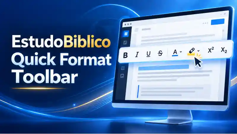 Estudobiblico Quick Format Toolbar: Formatação Rápida No Editor De Blocos Gutenberg Estudobiblico Quick Format Toolbar Plugin