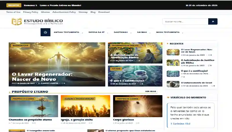 Estudo Bíblico Template 1 Imagem De Tamplate Para Cms Wordpress