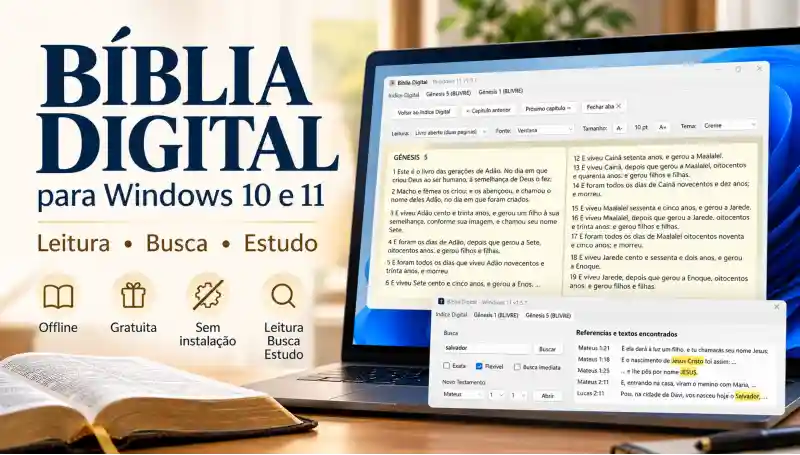Bíblia Digital — Para Windows 10 E 11 Imagem Ilustrativa Bíblia Digital Para Windows